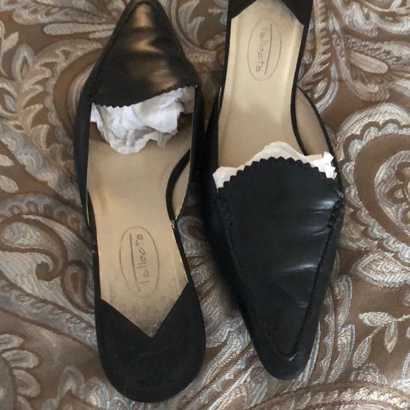 Talbots black kitten heeled mules - Picture 1 of 3